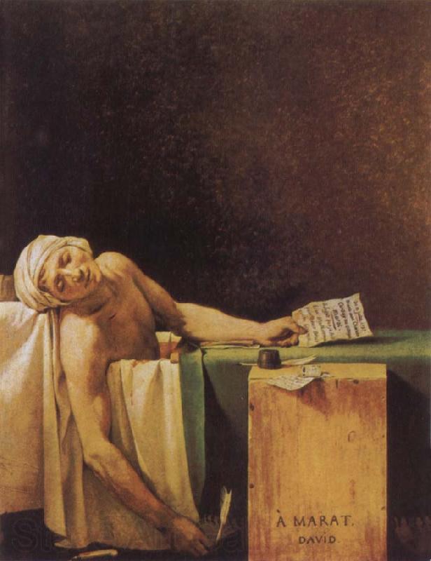 Jacques-Louis David The Death of Marat Spain oil painting art